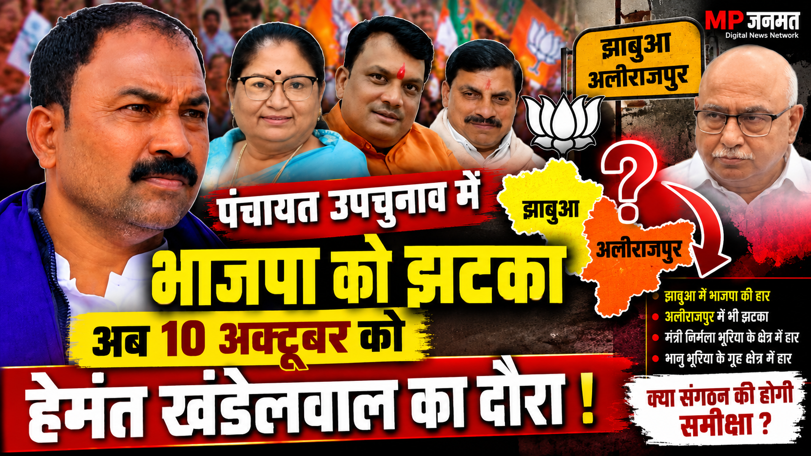 झाबुआ-अलीराजपुर के चुनावी झटके के बीच हेमंत खंडेलवाल का दौरा... 
